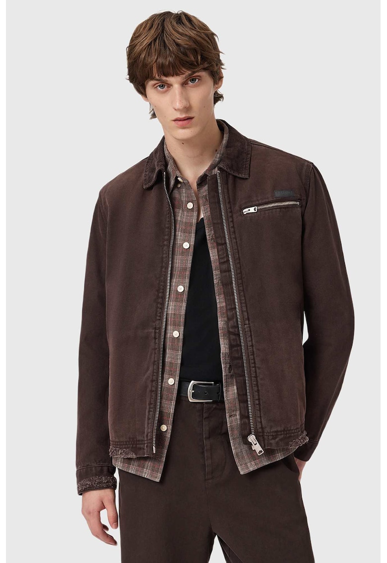 Jacheta uni cu buzunar cu fermoar pe piept