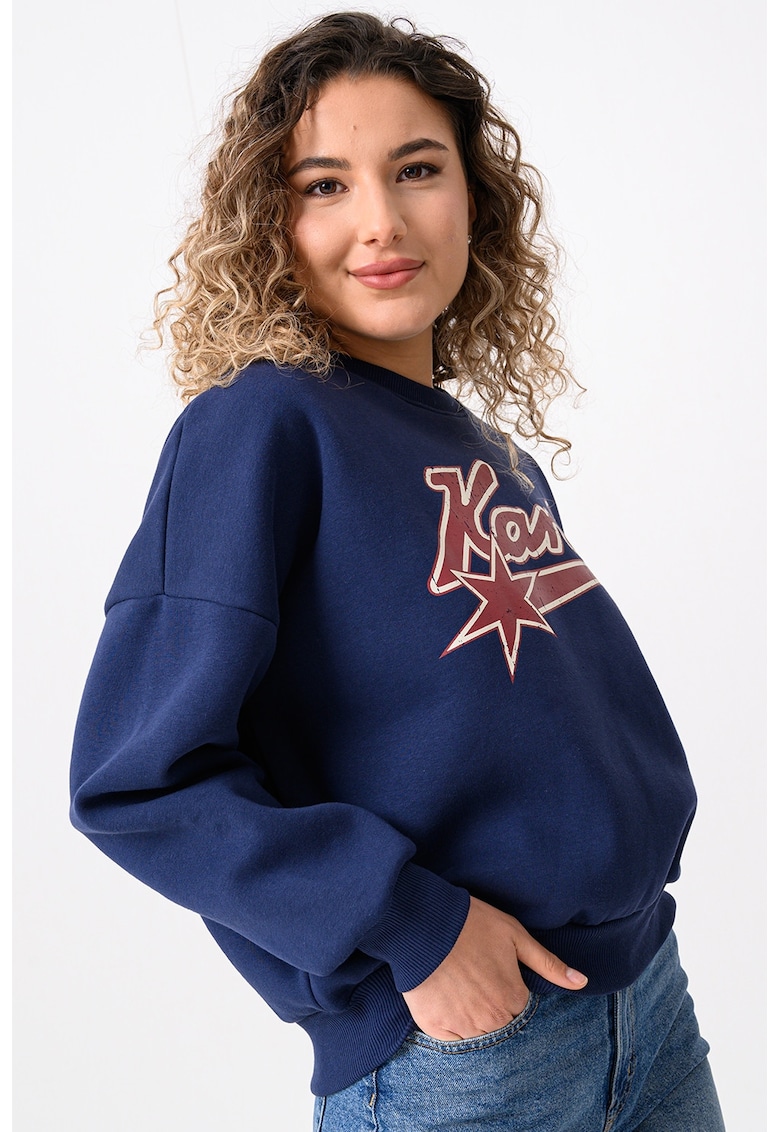 Bluza de trening lejera din amestec de bumbac cu logo