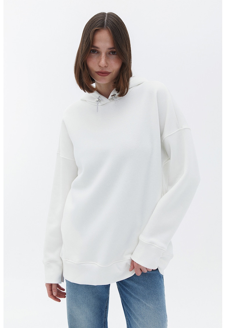 Hanorac supradimensionat cu model uni