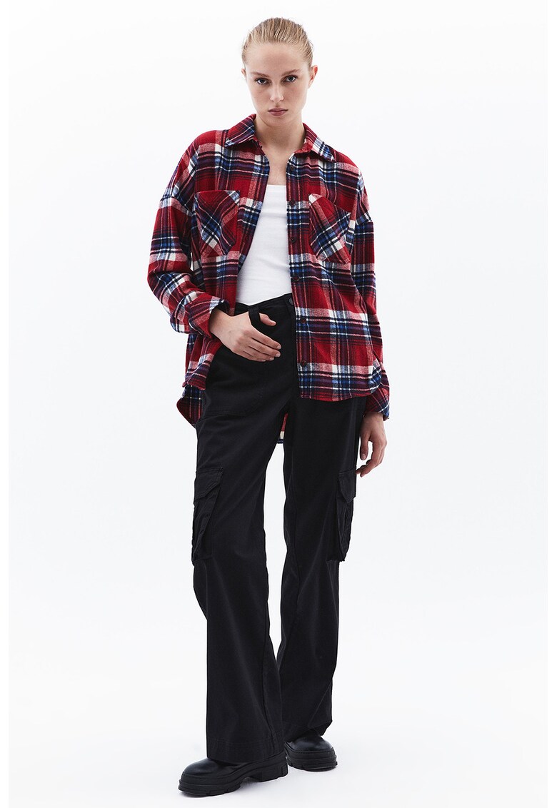 Pantaloni cargo relaxed-fit - Negru