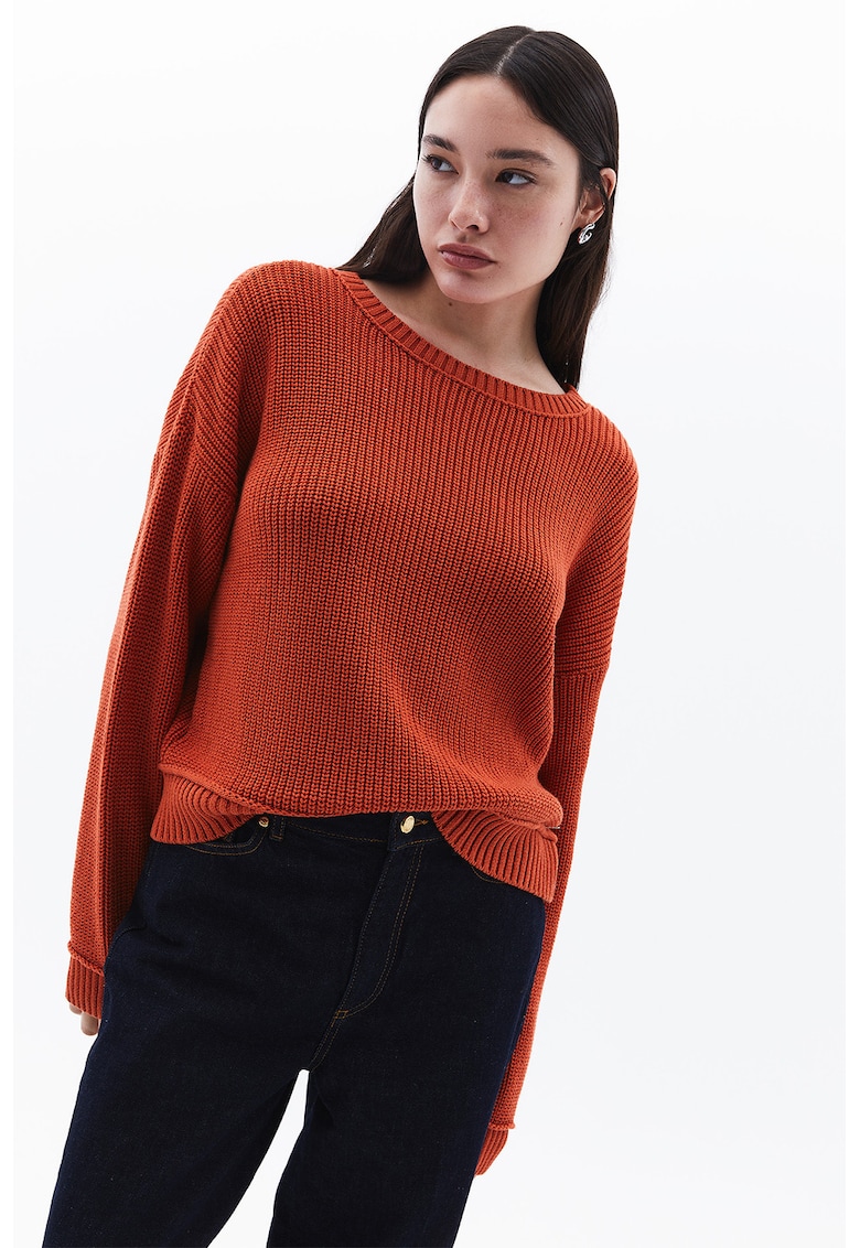 Pulover uni tricotat