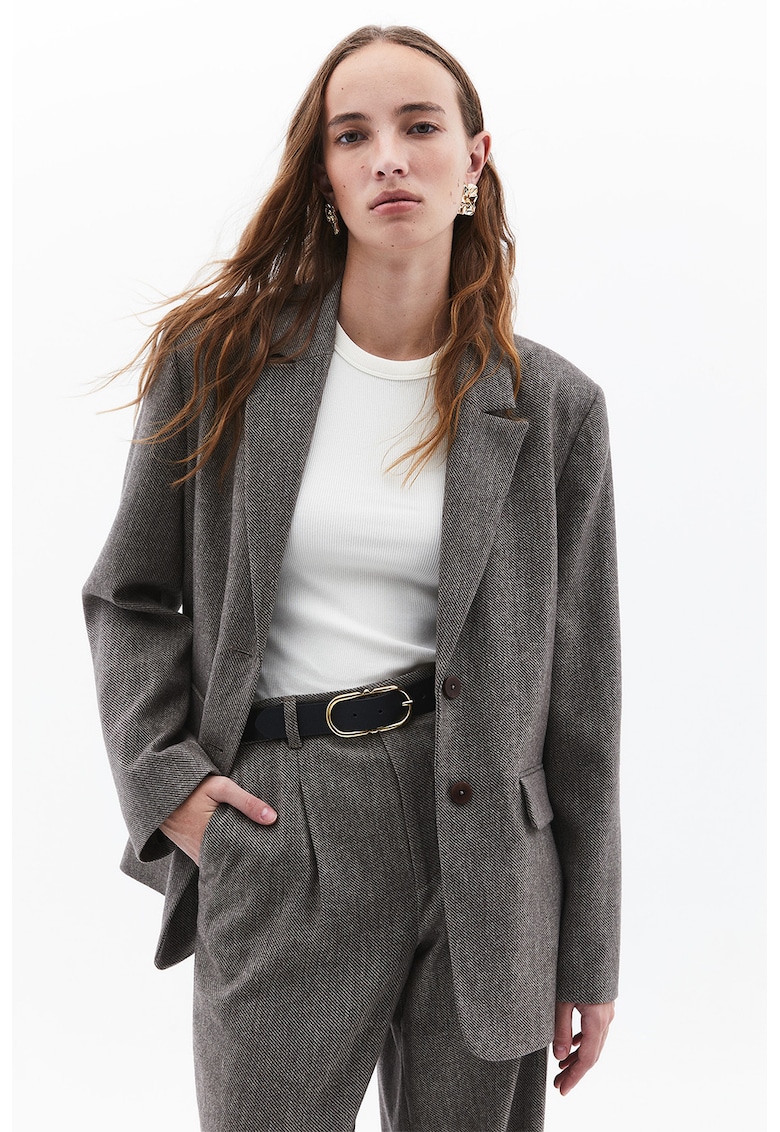 Sacou regular fit cu nasturi