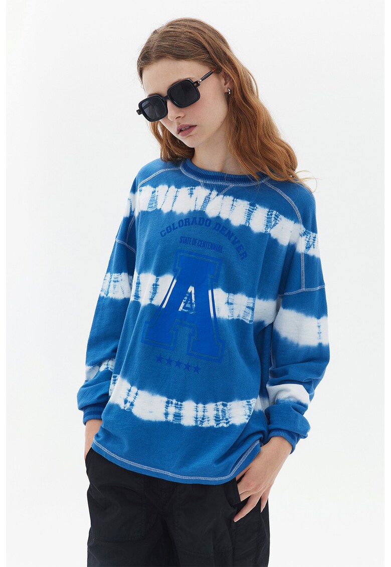 Bluza de trening cu model si maneci cazute