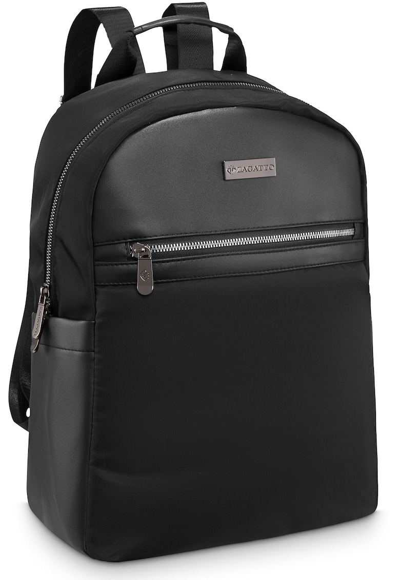 Rucsac urban dama - Negru - Fermoar dublu - Impermeabil - 35x27x15 cm - NERO - ZG845