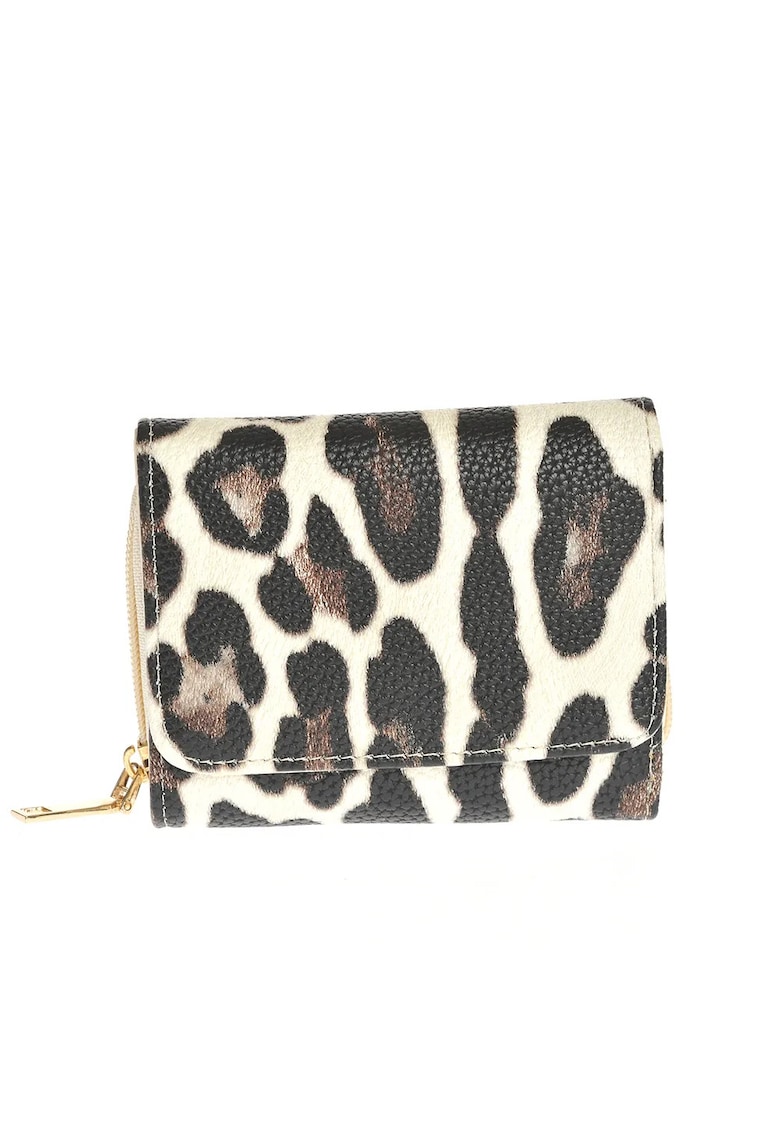 Portofel compartimentat cu model animal print - Paris