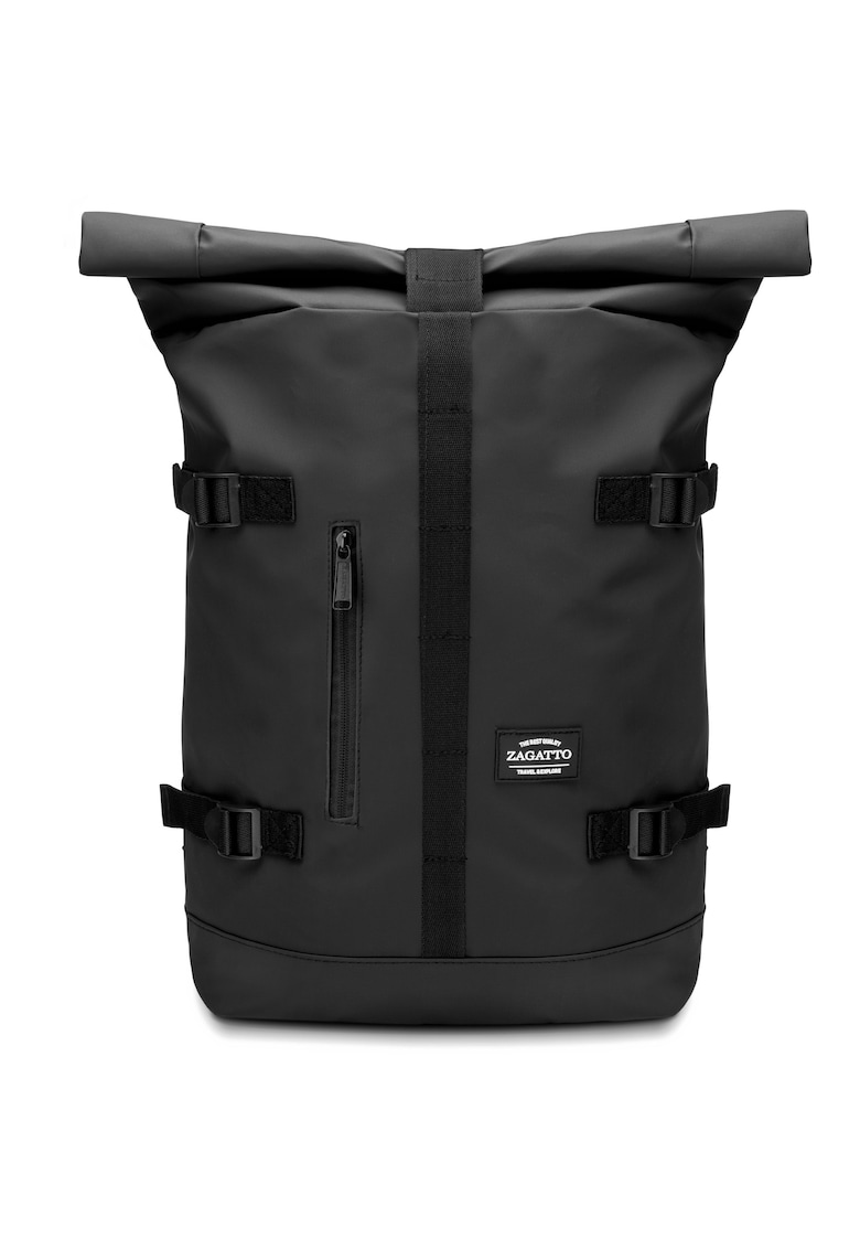 Rucsac de curierat – Rolltop - 46/62x40x15 cm - negru - ZG862