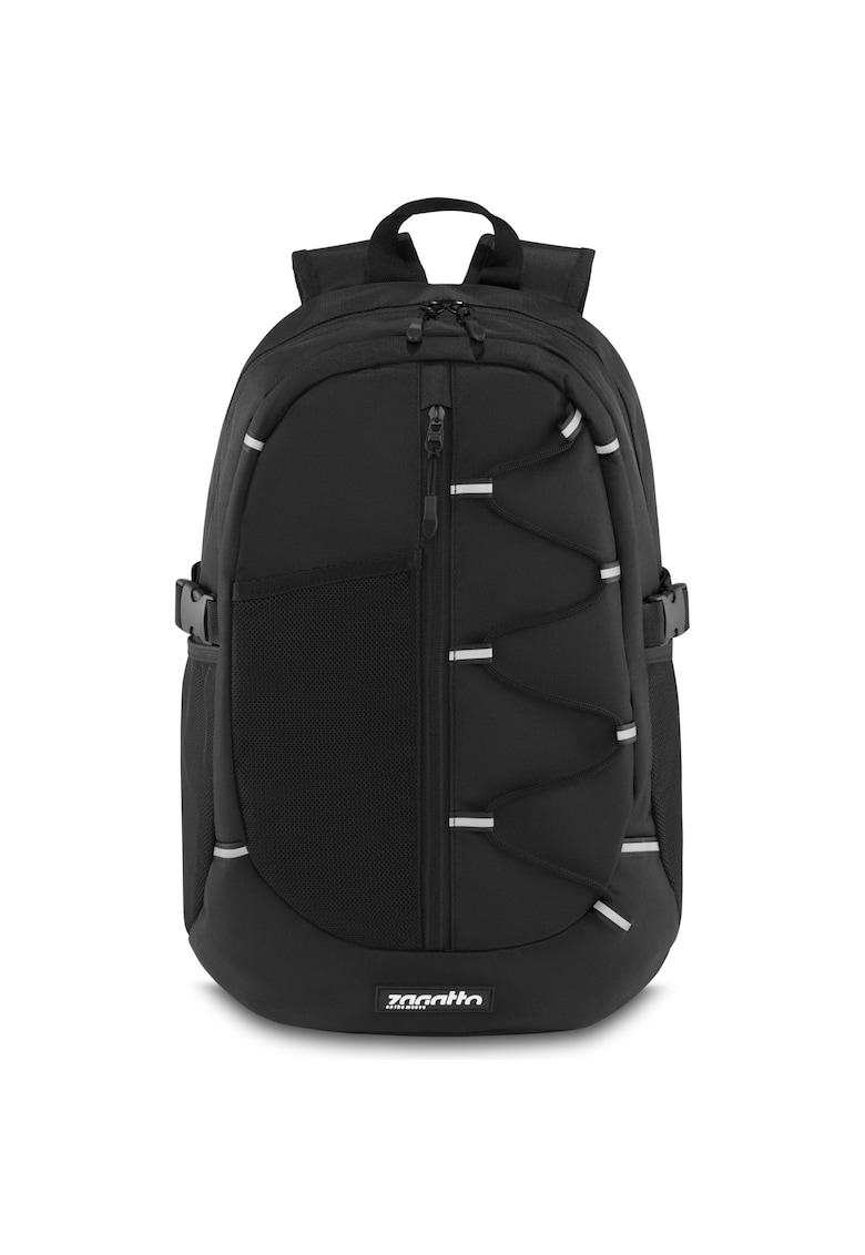 Rucsac - ® - Negru - 30x16x43 cm - Impermeabil - Unisex - Elemente reflectorizante - Curele de compresie - Ideal pentru caltorie - scoala - plimbari urbane - ZG918