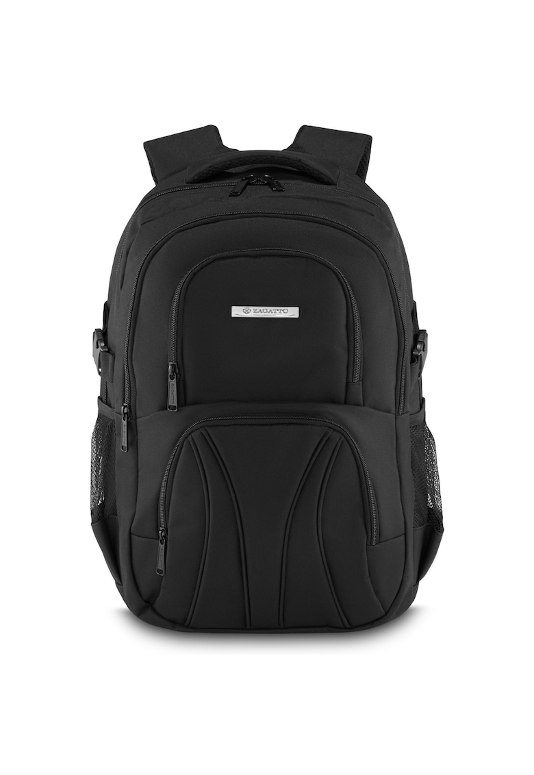 Rucsac - Negru - 40x33x17 cm - Compartiment laptop 17"" - Curele de compresie - ZG868