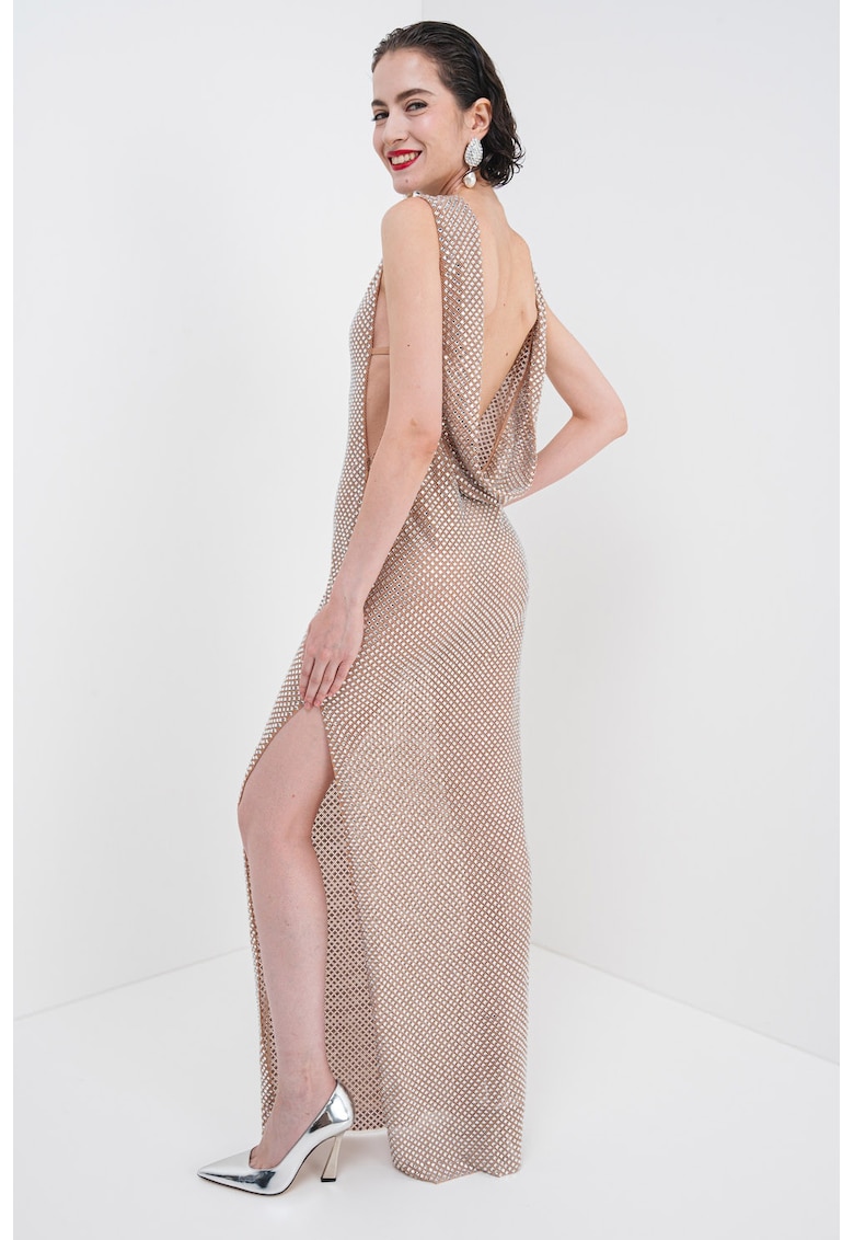 Rochie midi cu strasuri