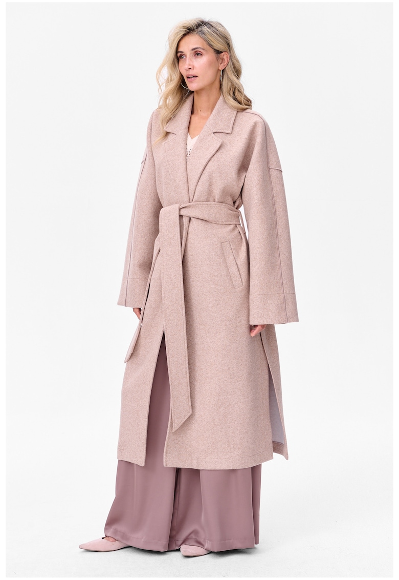 Palton cu revere decupate Savani