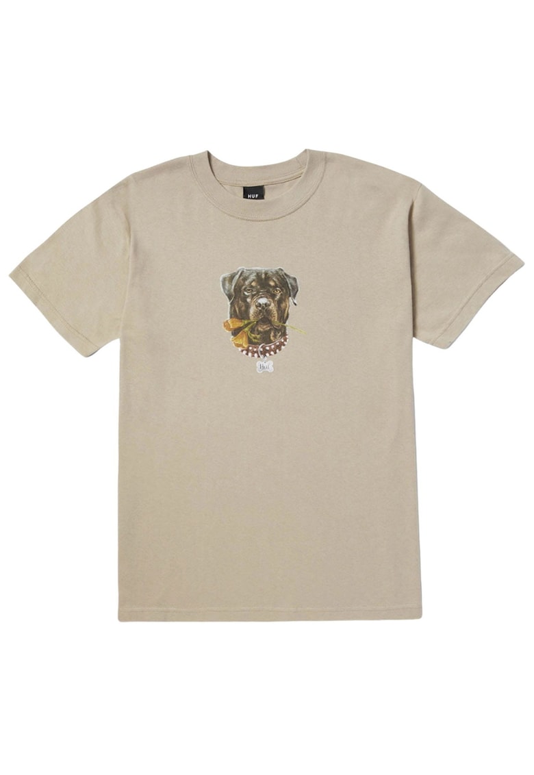 Tricou din bumbac cu imprimeu foto Big Poppy -