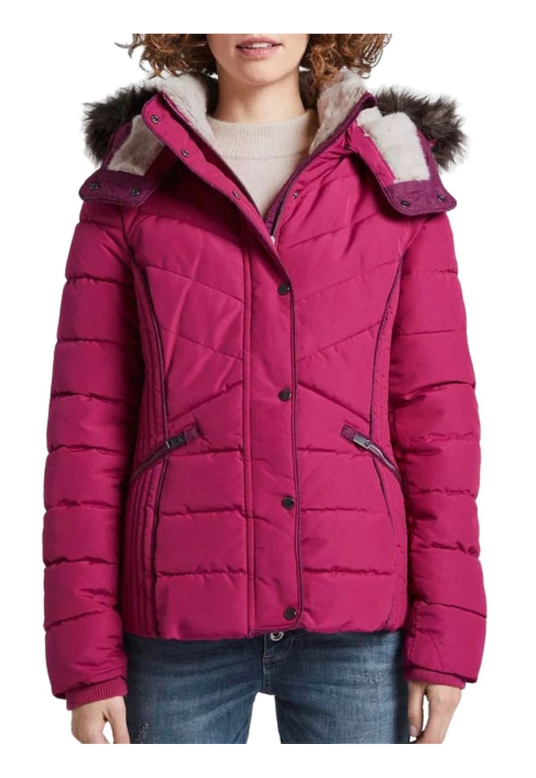 Geaca matlasata cu gluga detasabila -