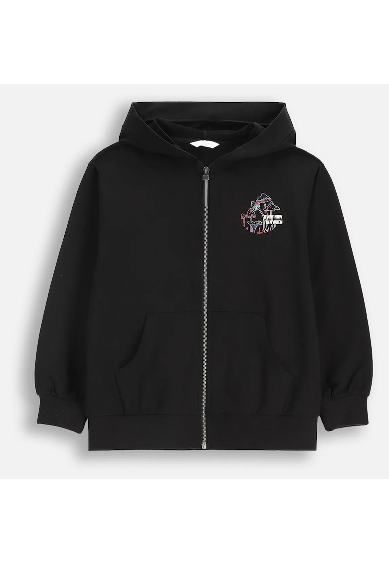 Hanorac negru - bumbac - Negru