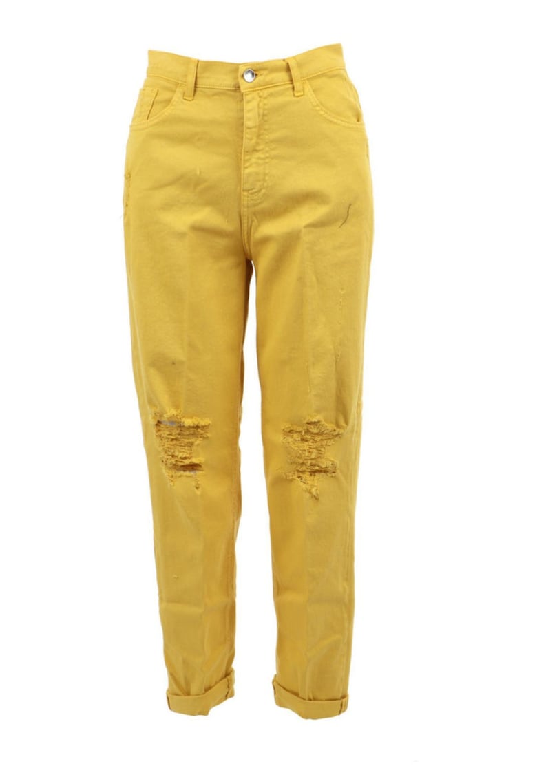 Blugi dama - Bumbac/Elastan - Galben - W30-L30