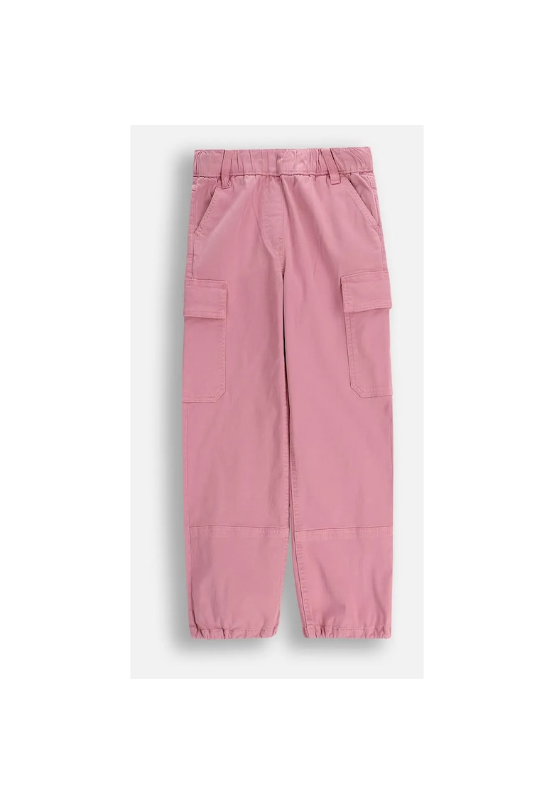 Pantaloni cargo cu talie ajustabila -