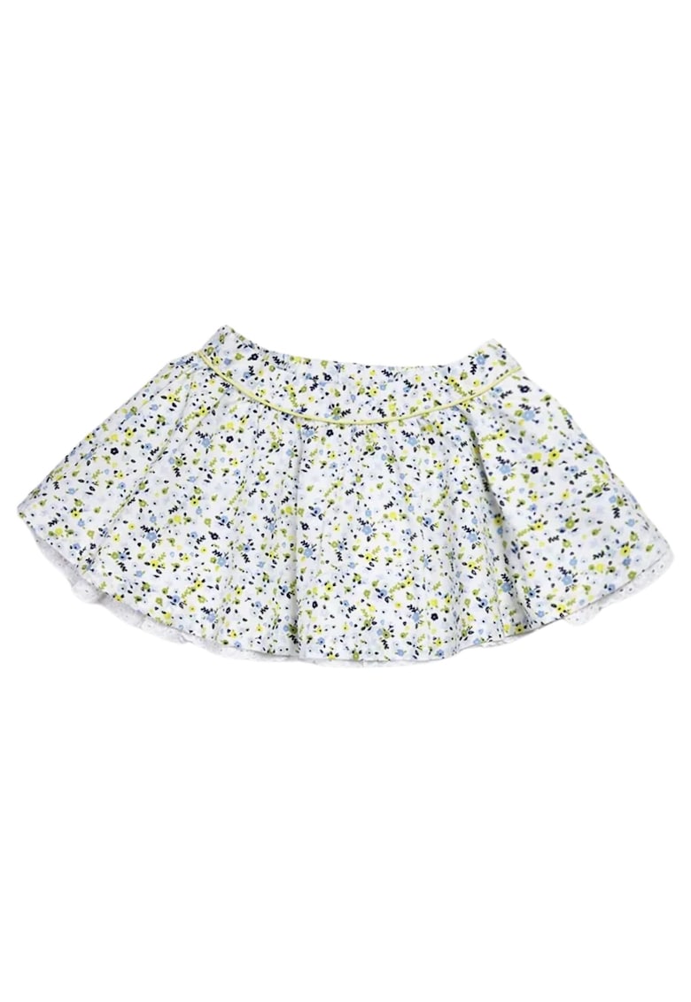 Fusta scurta - evazata - cu imprimeu floral