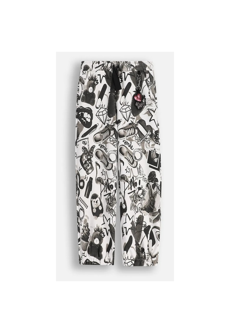 Pantaloni cu imprimeu grafic