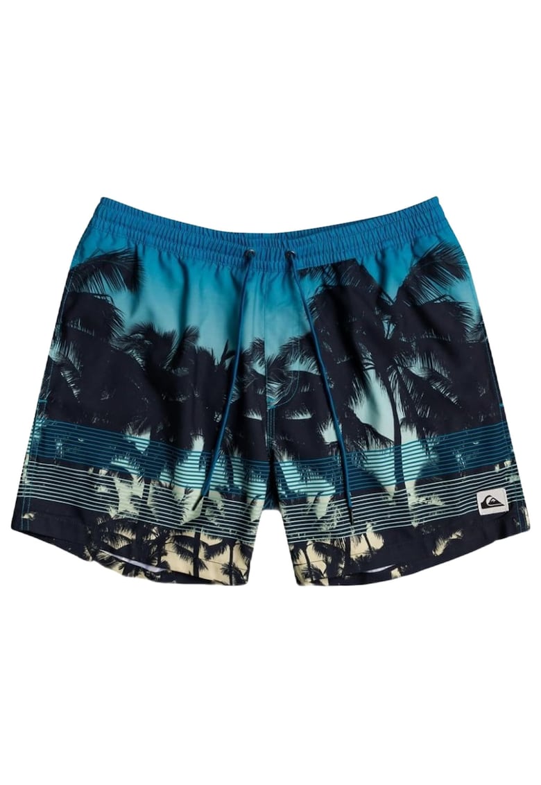 Pantaloni scurti de baie cu imprimeu tropical -