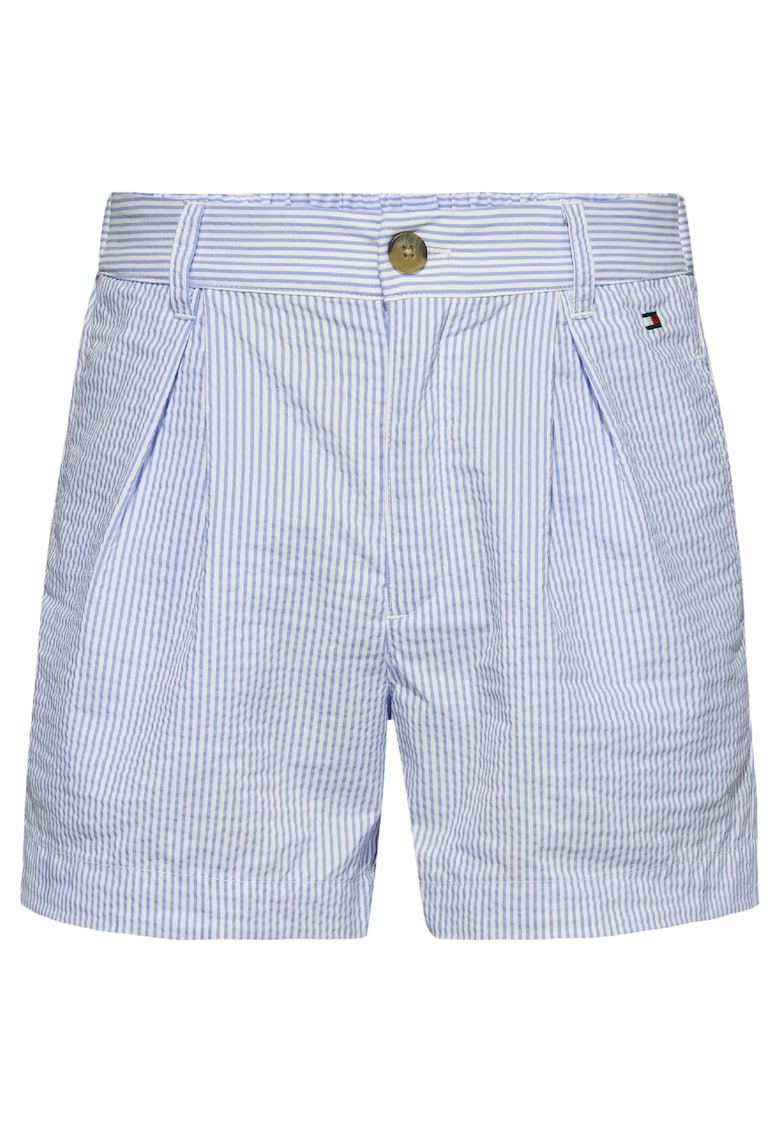 Pantaloni scurti cu imprimeu in dungi -