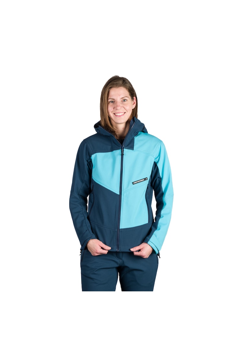 Jacheta softshell 3L femei Chandra - Albastru inchis