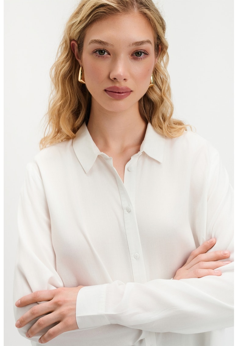 Camasa vaporoasa cu model grafic