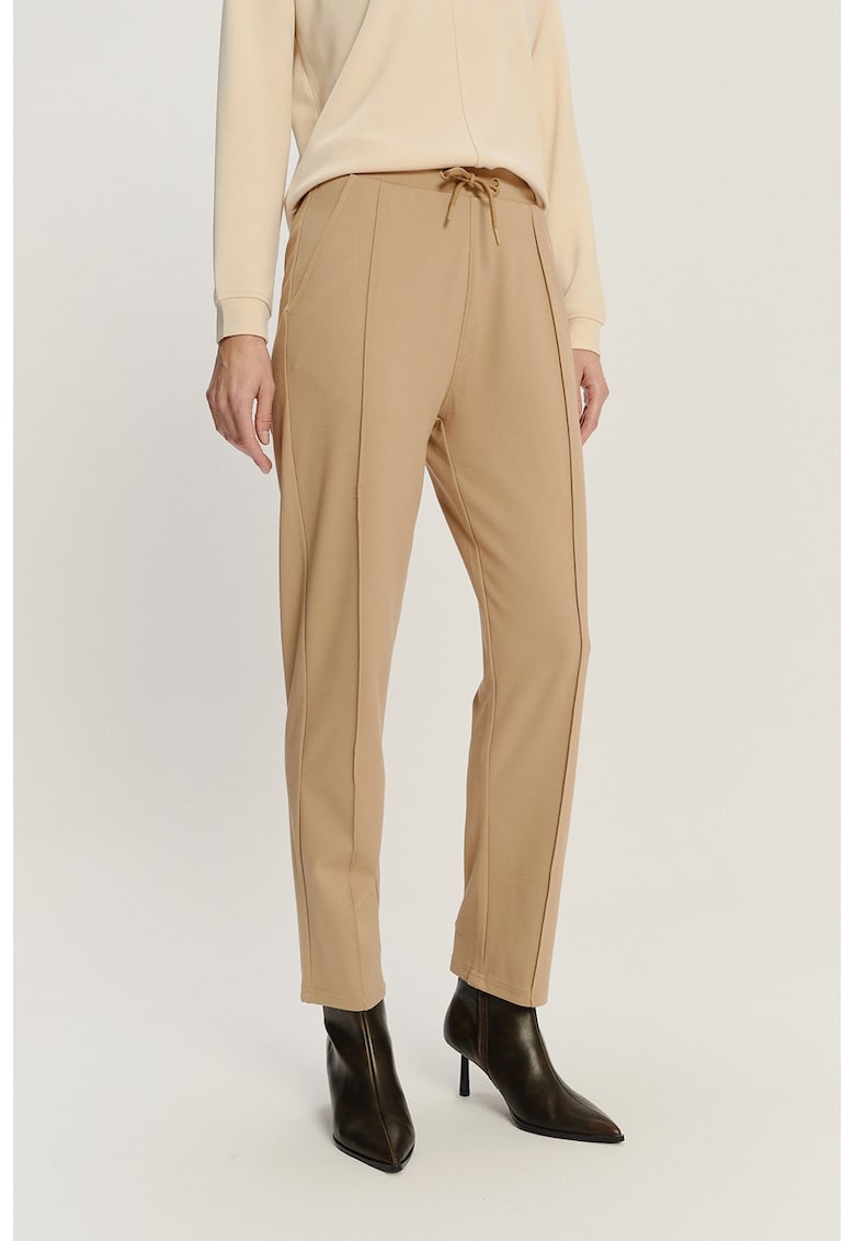 Pantaloni din amestec de modal cu talie ajustabila