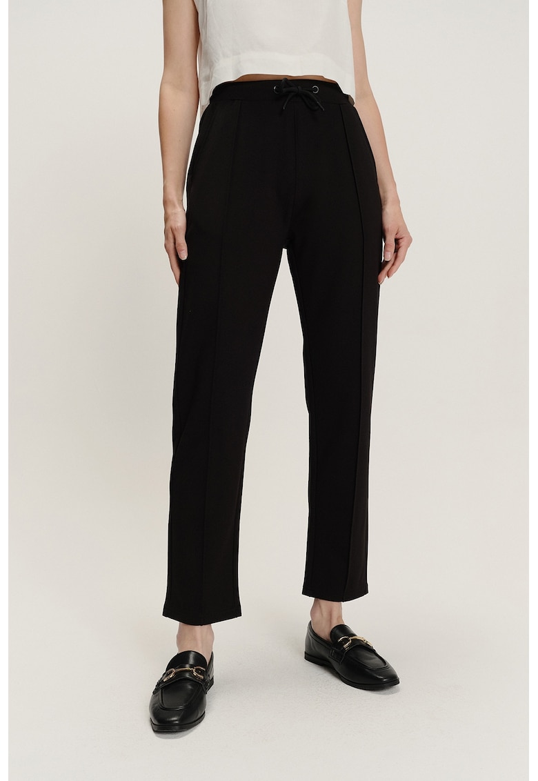 Pantaloni din amestec de modal cu talie ajustabila