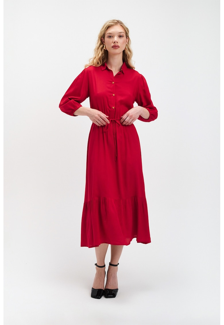 Rochie scurta cu maneci bufante