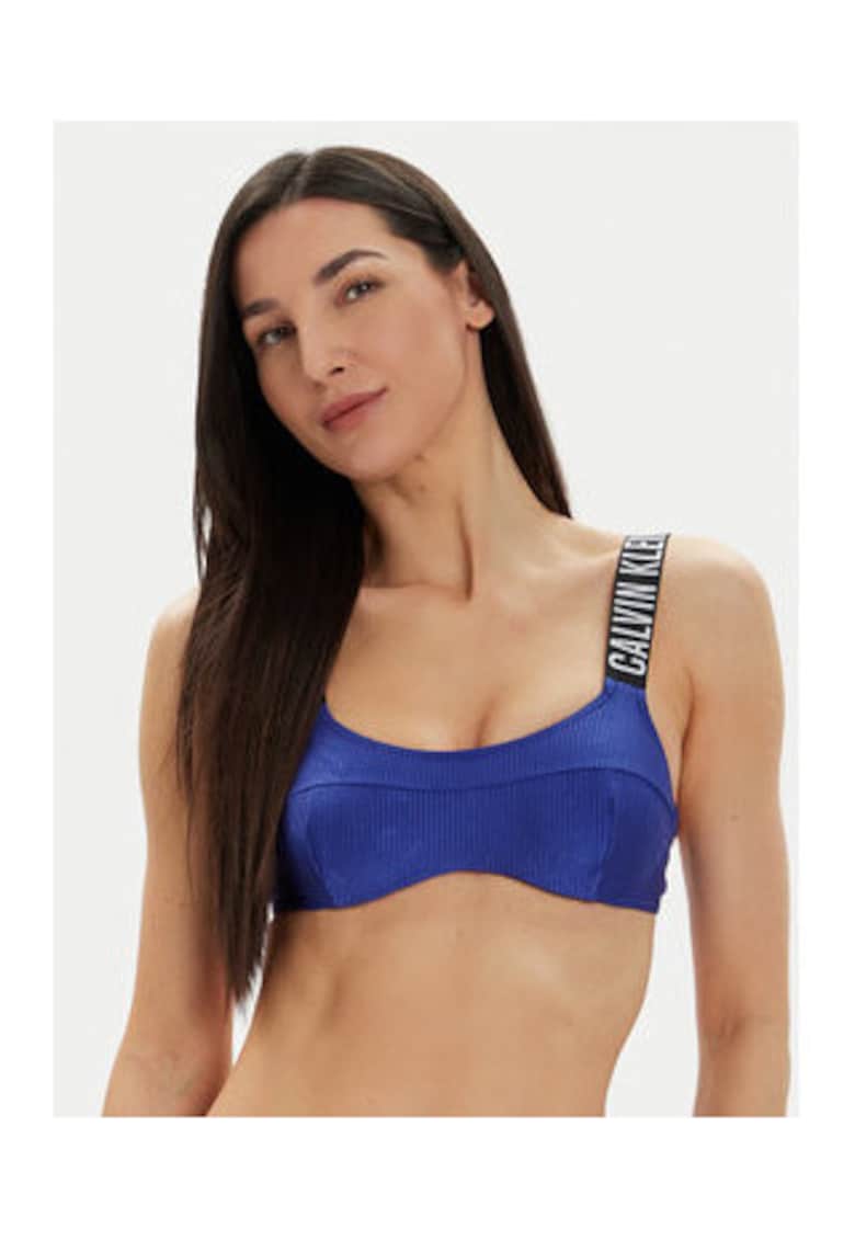 Top de baie dama - Bleumarin - Poliamida/Elastan