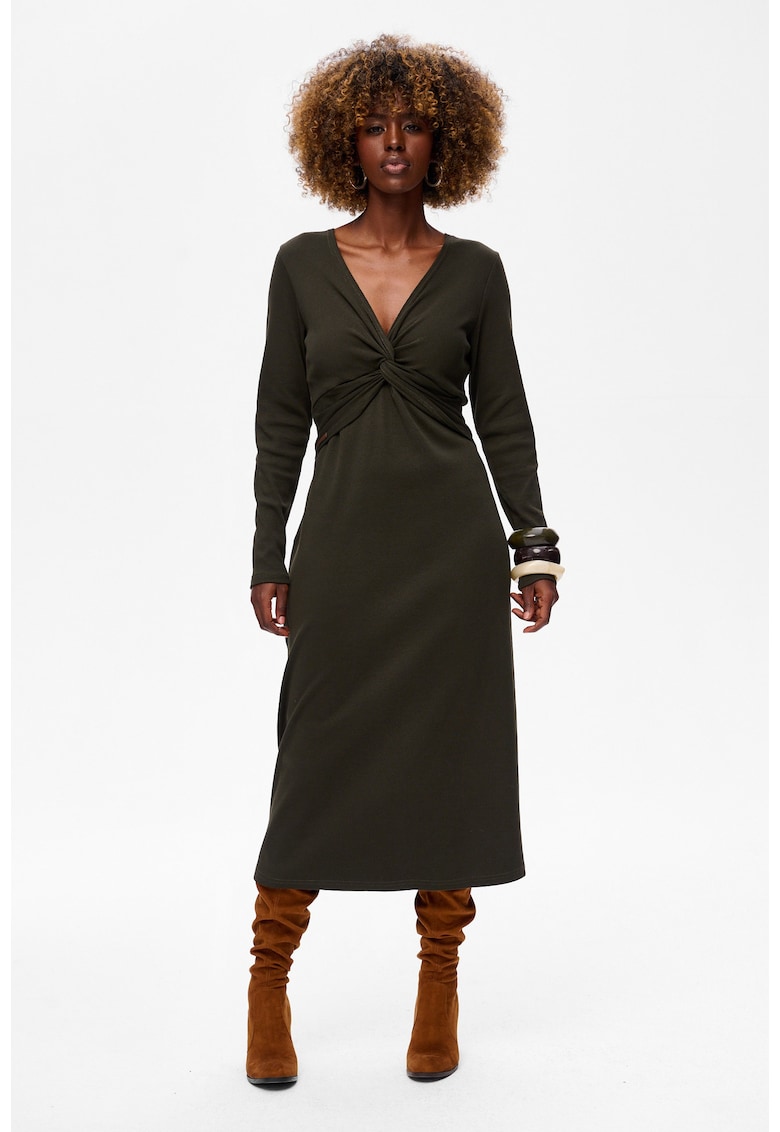 Rochie midi cu detaliu incrucisat Bomi