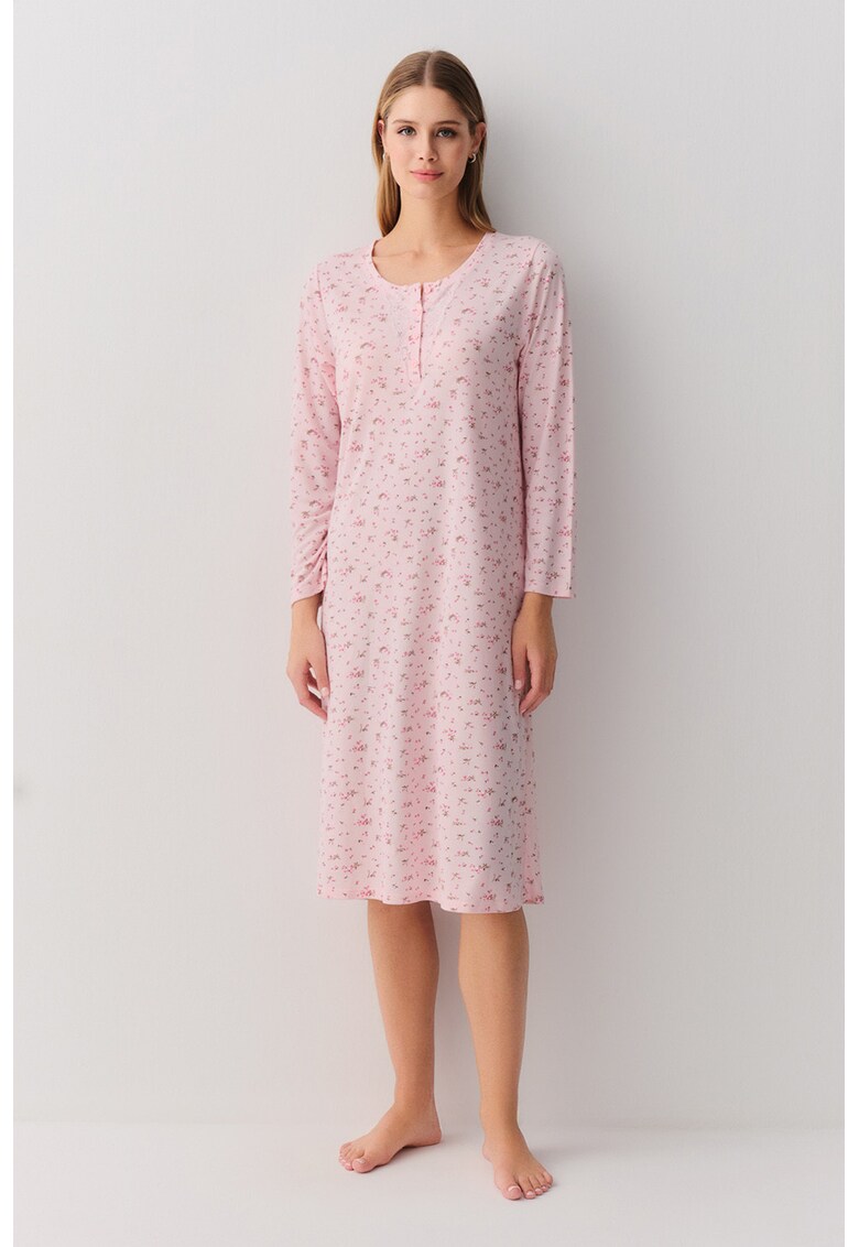 Camasa de noapte cu model floral
