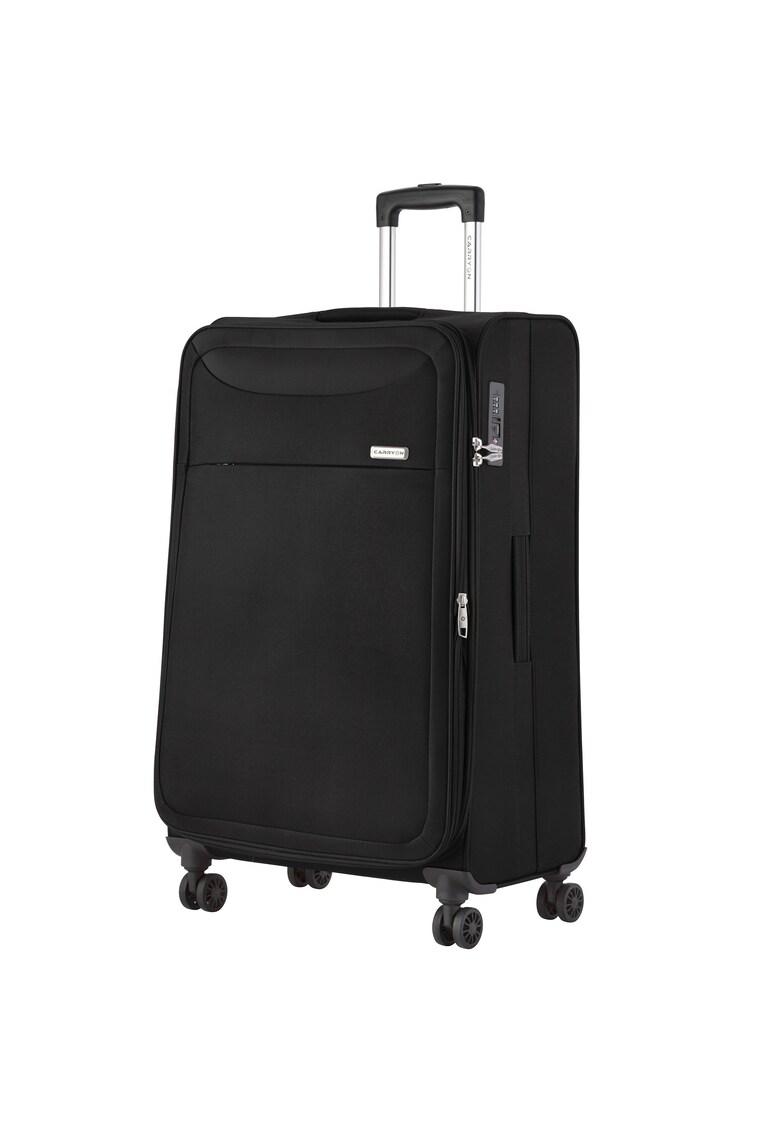 Troler mare extensibil  Air - bagaj de cala - 77x47x32 cm - poliester - +20% capacitate - 3.5 kg - negru