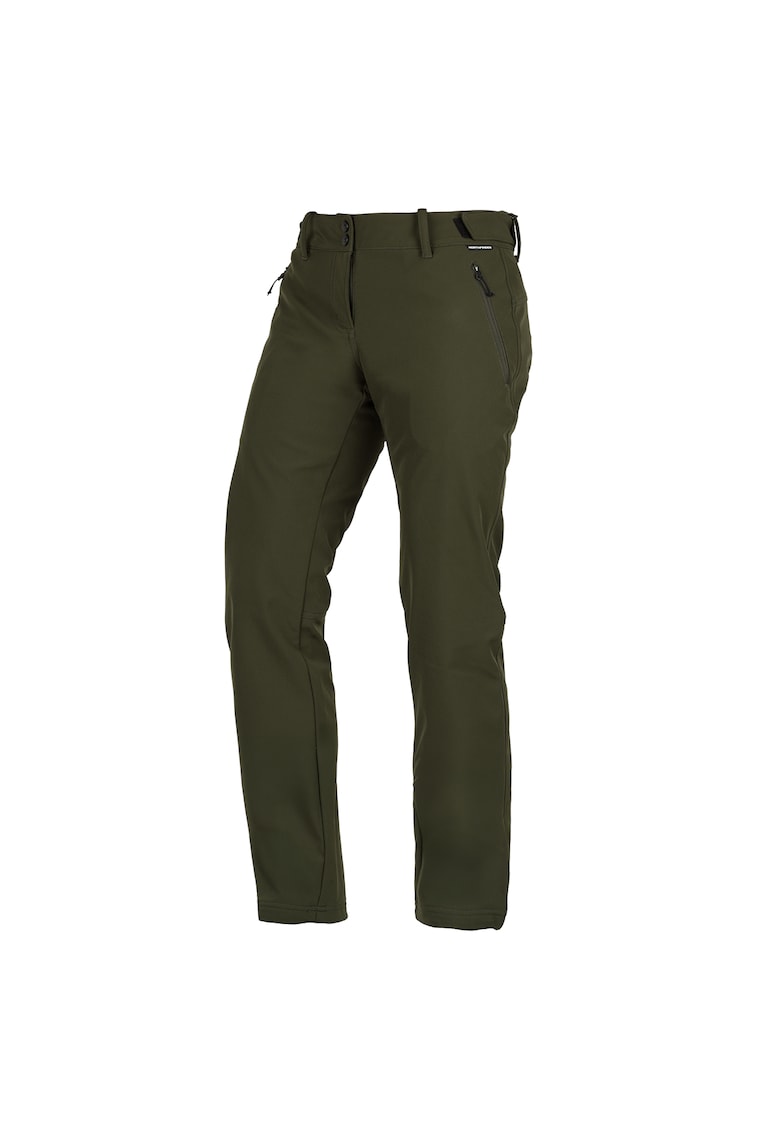 Pantaloni softshell 5K/5K 3L dama Katy - Verde inchis