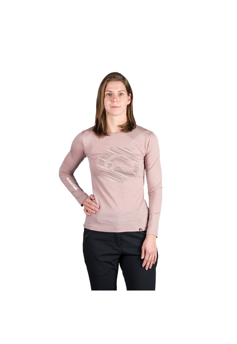 Tricou Aracely lana merino - roz deschis - Roz deschis