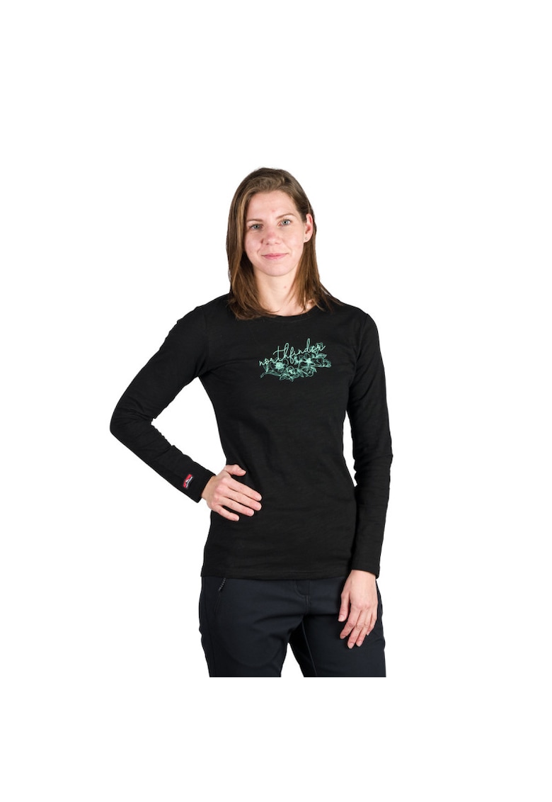 Tricou bumbac dama Iyana - Negru