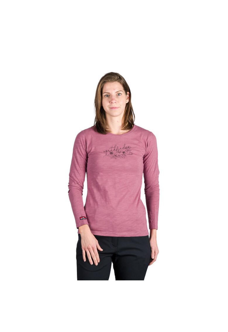 Tricou bumbac dama Iyana - Roz