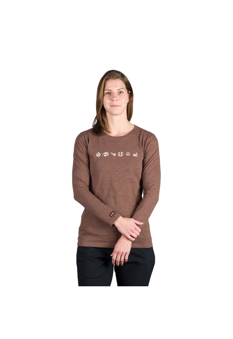 Tricou bumbac dama Elianna - Maro
