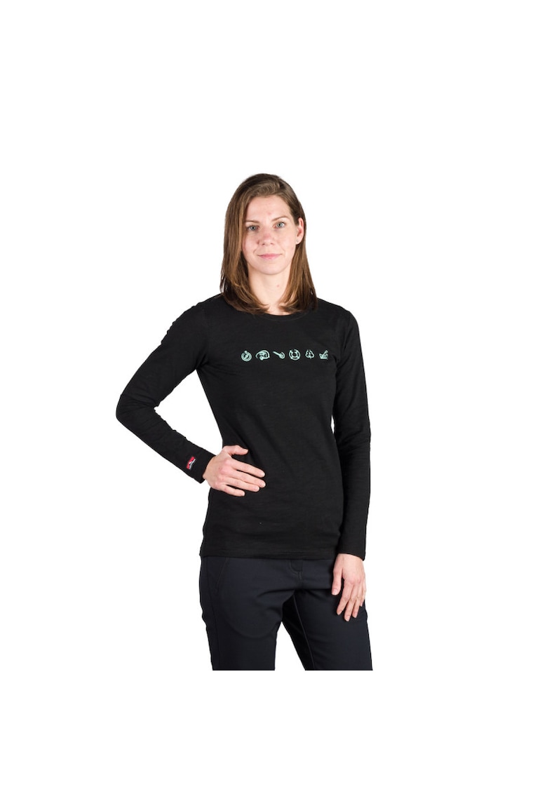 Tricou bumbac dama Elianna - Negru