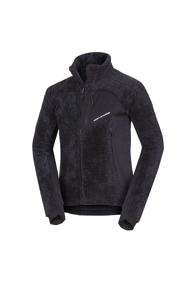 Bluza de trening cu fermoar si buzunare laterale pentru drumetii Ludwik