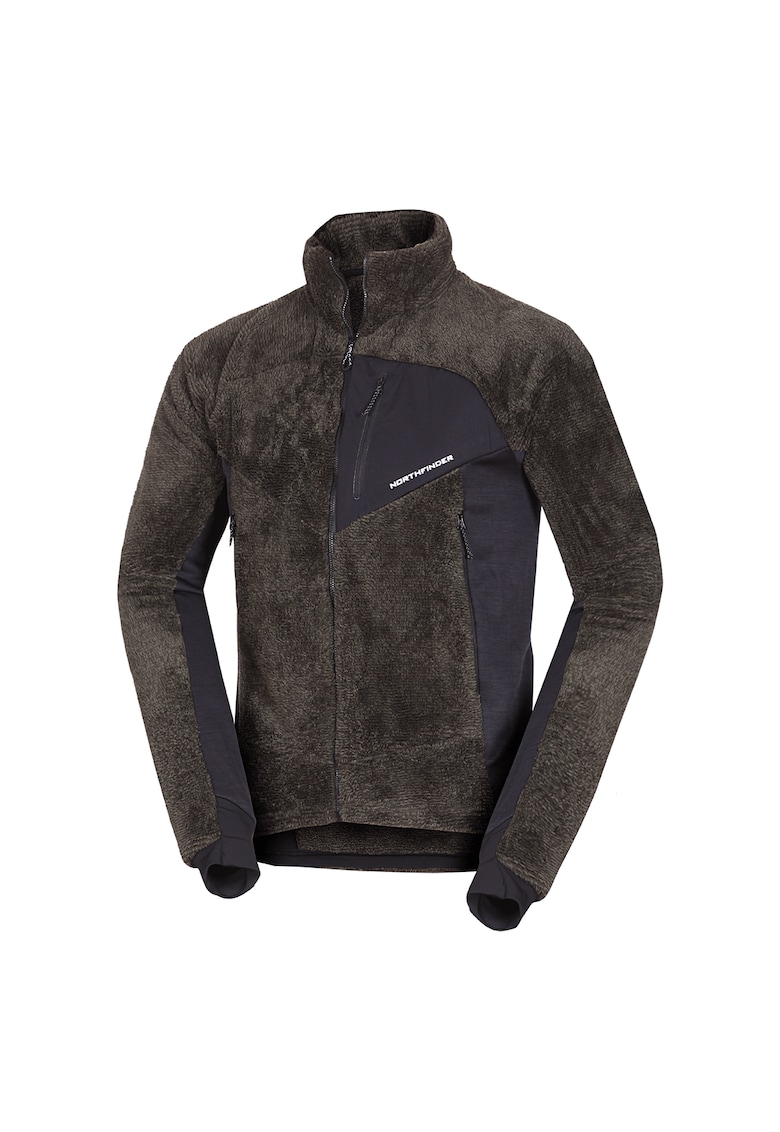 Bluza de trening cu fermoar si buzunare laterale pentru drumetii Ludwik