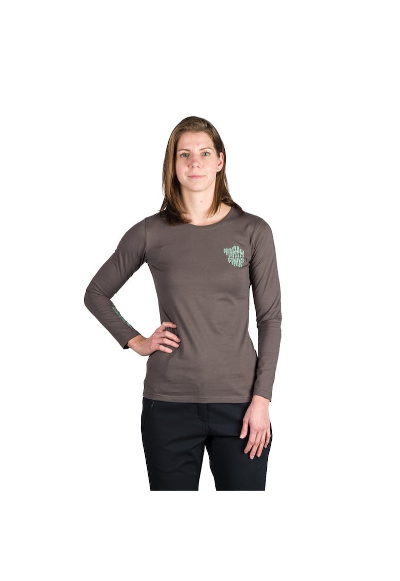 Tricou bumbac dama Hailie - Verde inchis