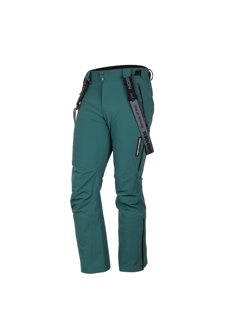 Pantaloni schi 2L 10K/10K barbati Walerian - Verde inchis
