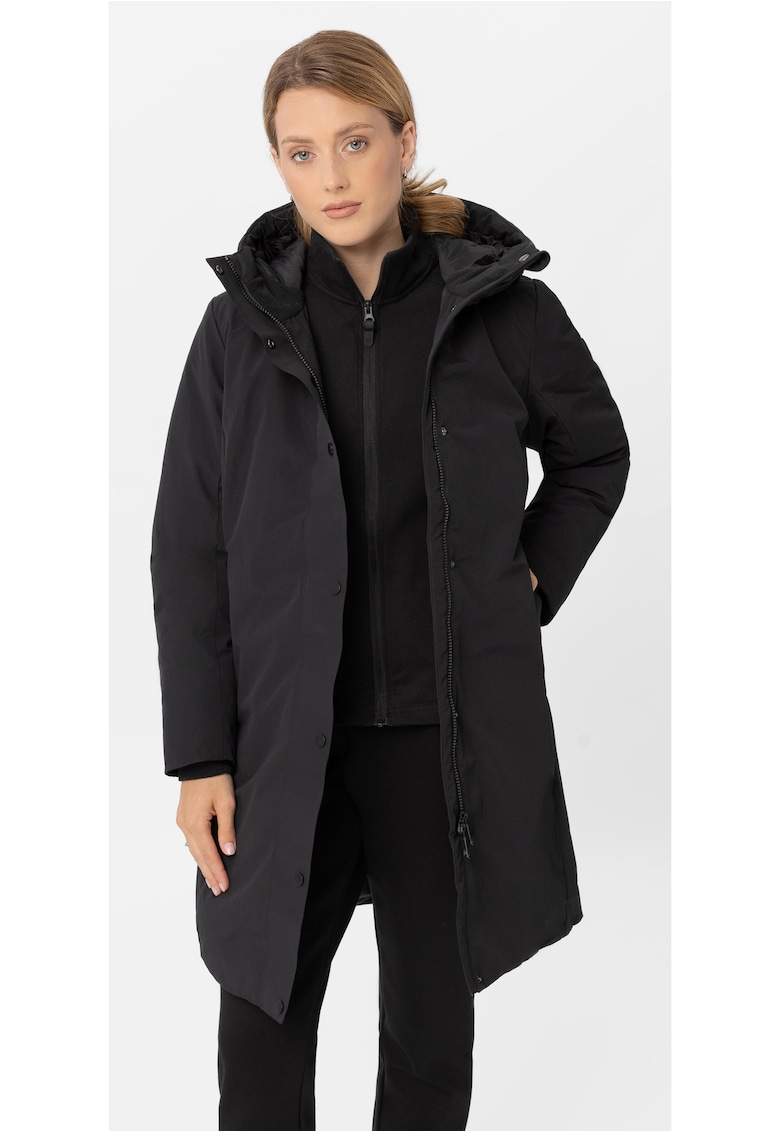 Geaca de iarna impermeabila lunga - dama - J-Isla - neagra