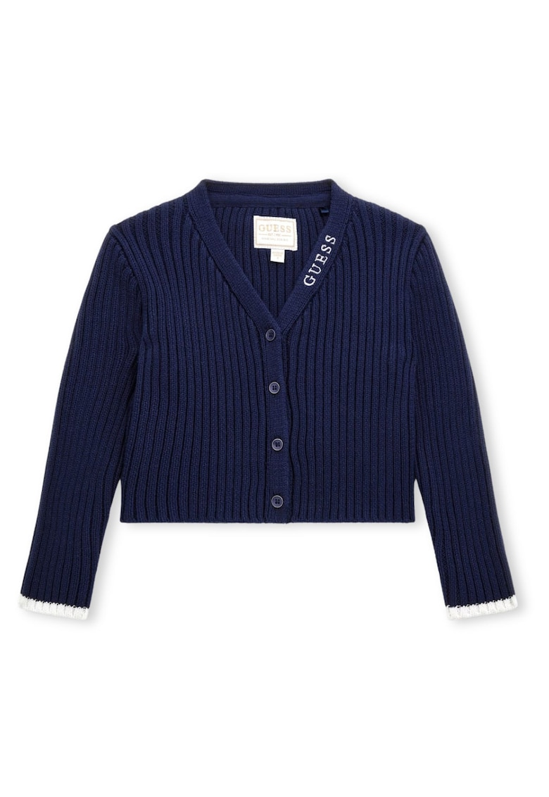 Cardigan cu striatii si decolteu in V -