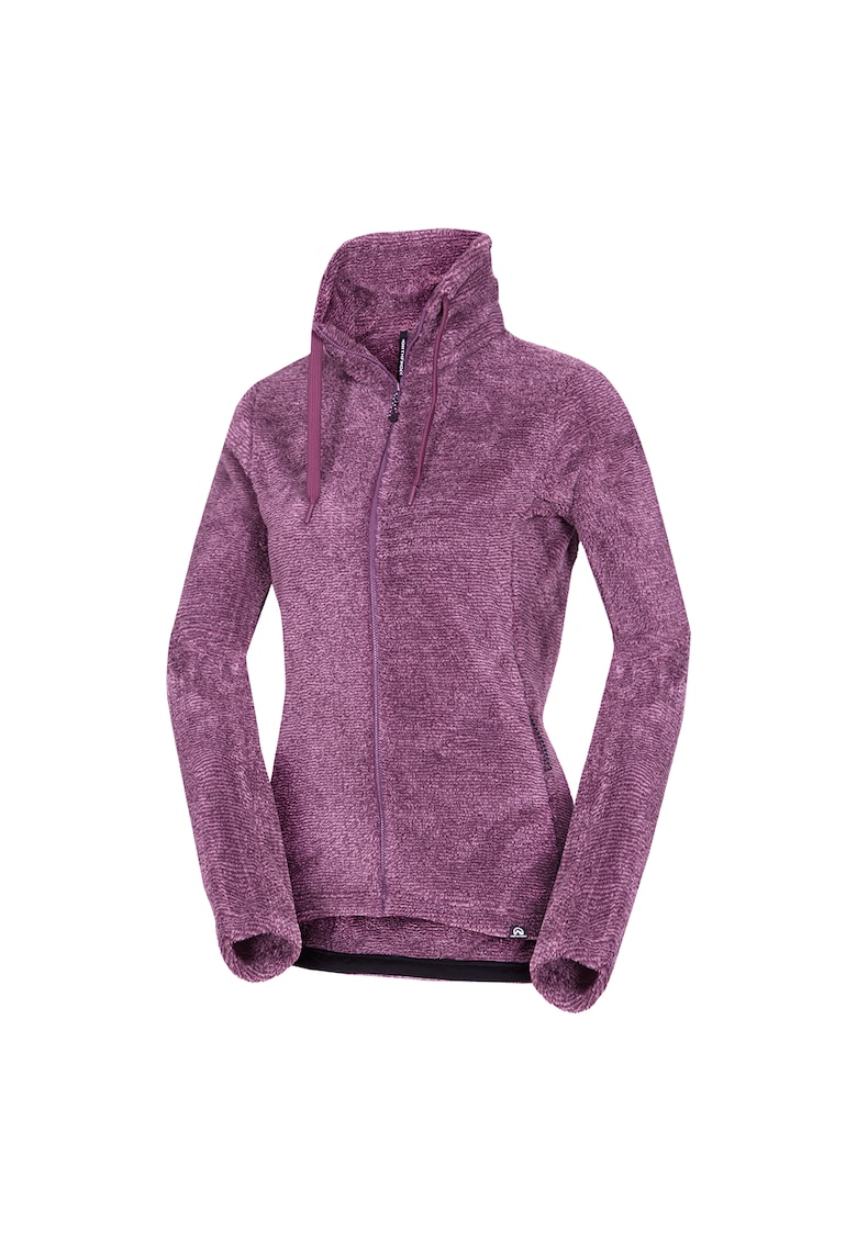 Fleece melange dama Lacy - Bordeaux