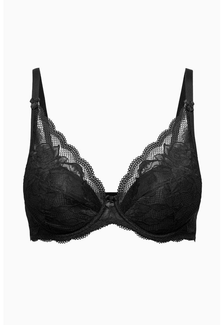 Sutien Push Up dama Vika - poliamida/bumbac/elastan/poliester - negru