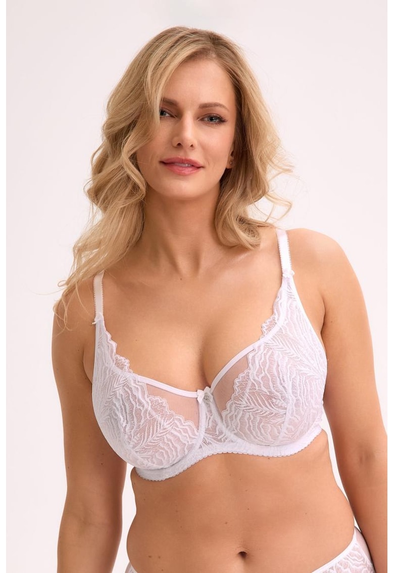 Sutien balconette du garnituri semitransparente Jessia