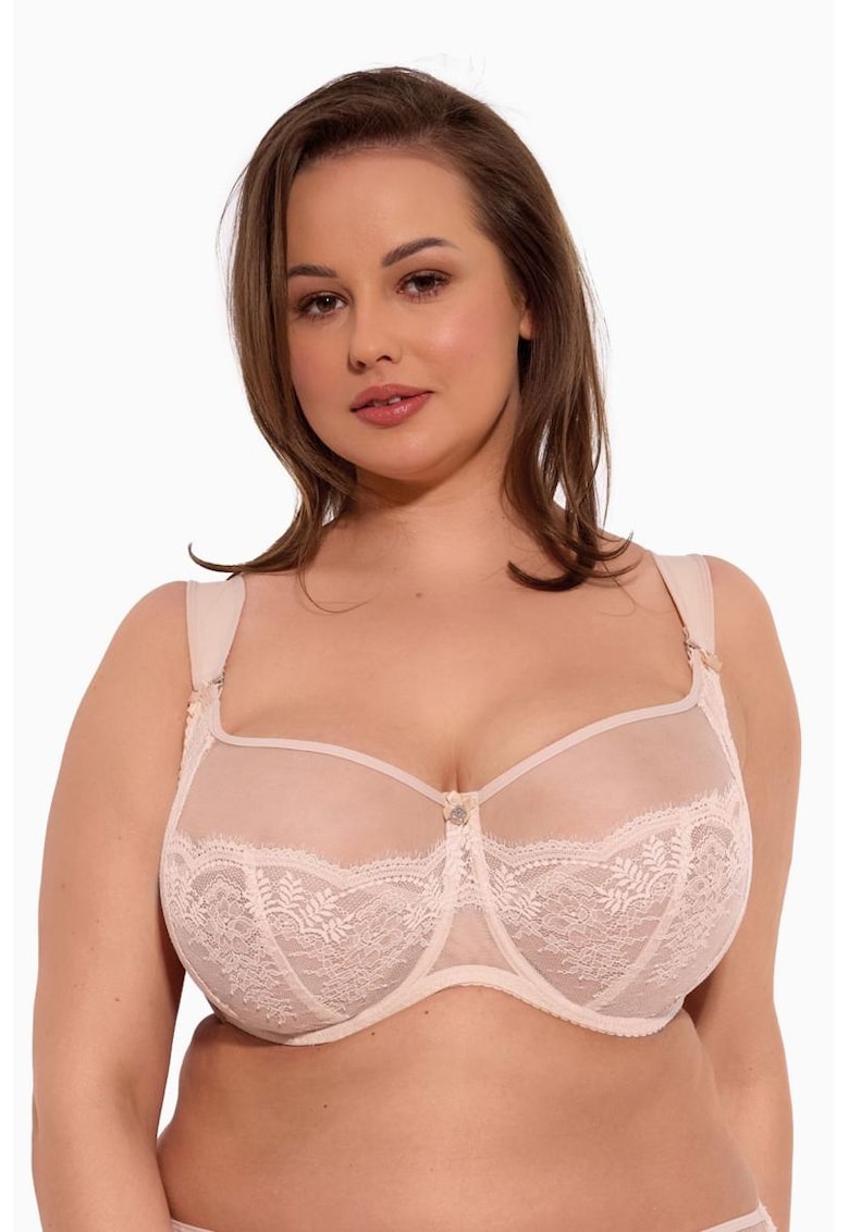 Sutien Camilla din dantela cu bretele ajustabile