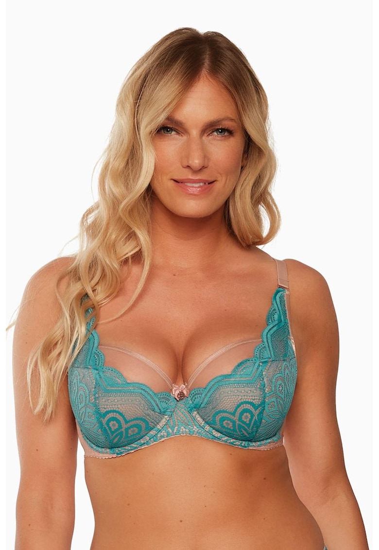 Sutien push up uni din dantela