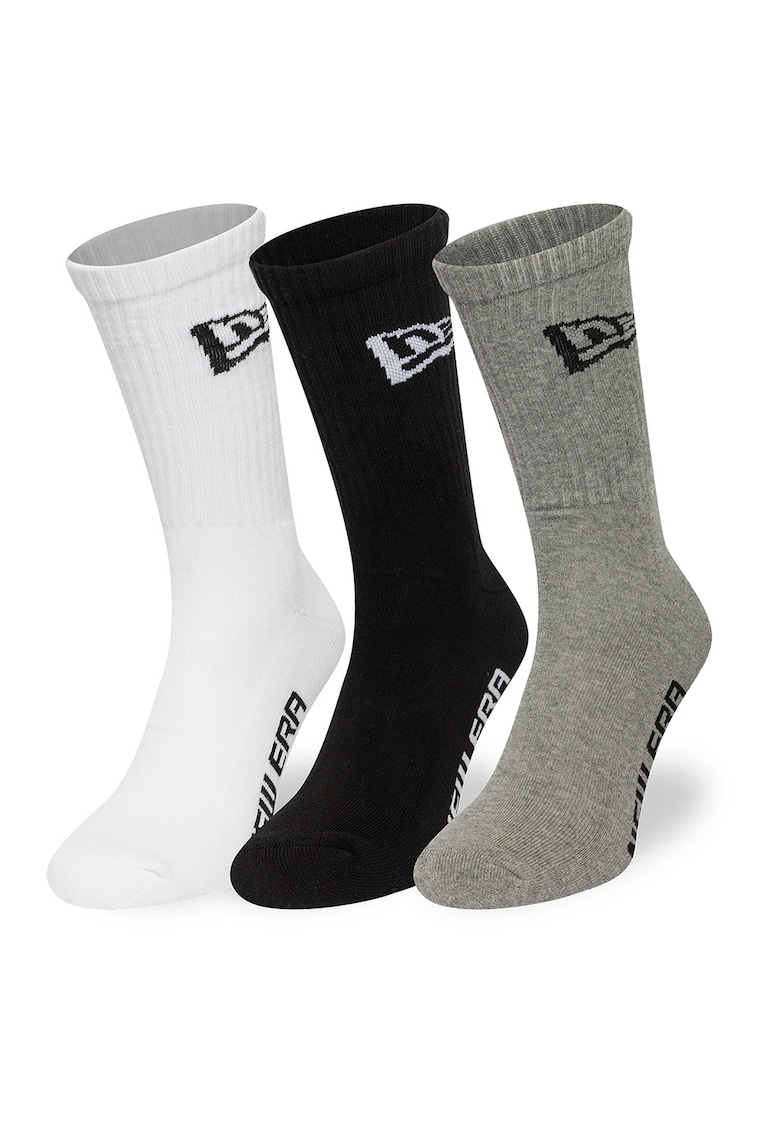 Set de sosete lungi cu logo - 3 perechi